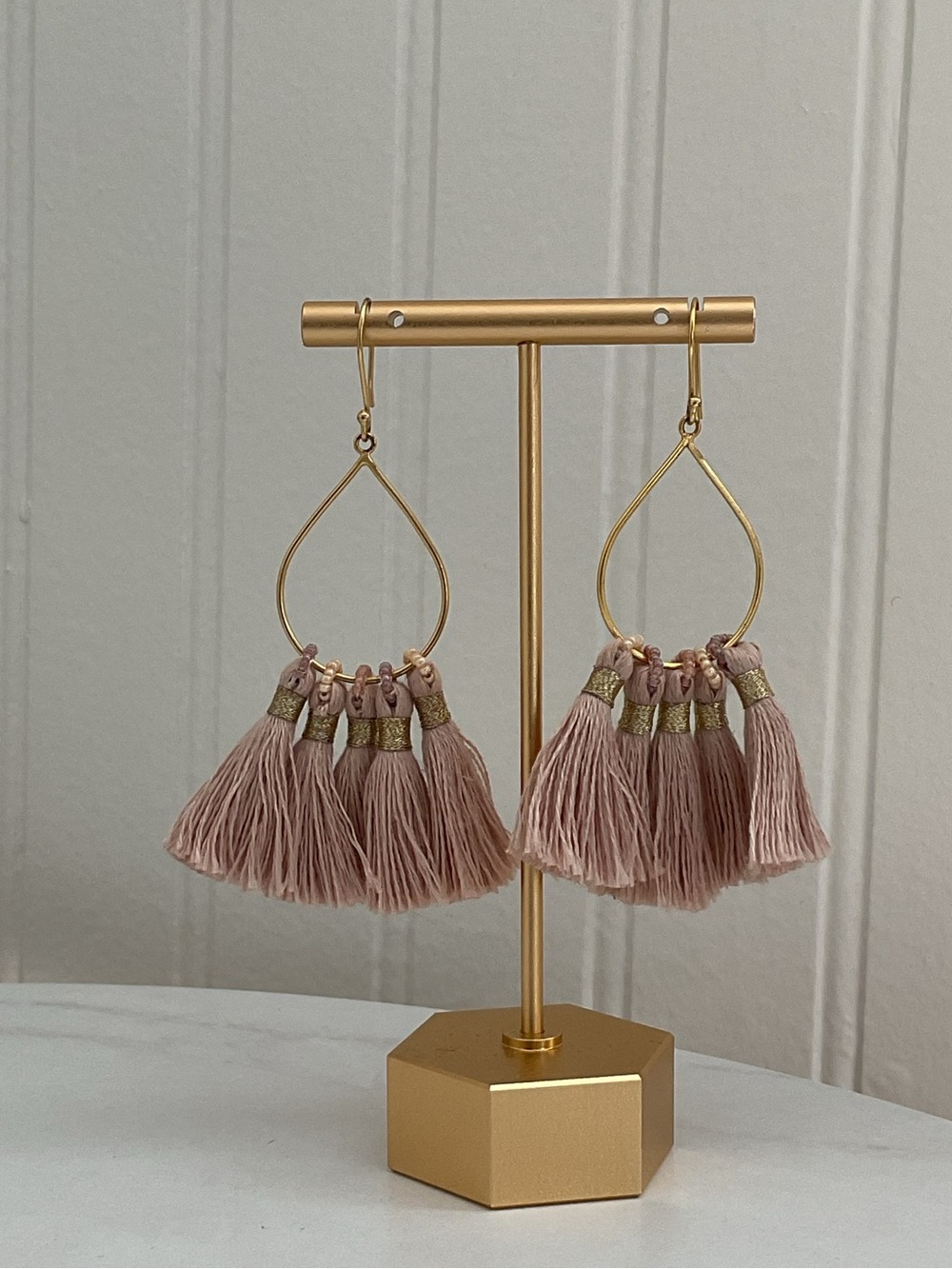 Bohemian Chic Tassel Hoop Earrings